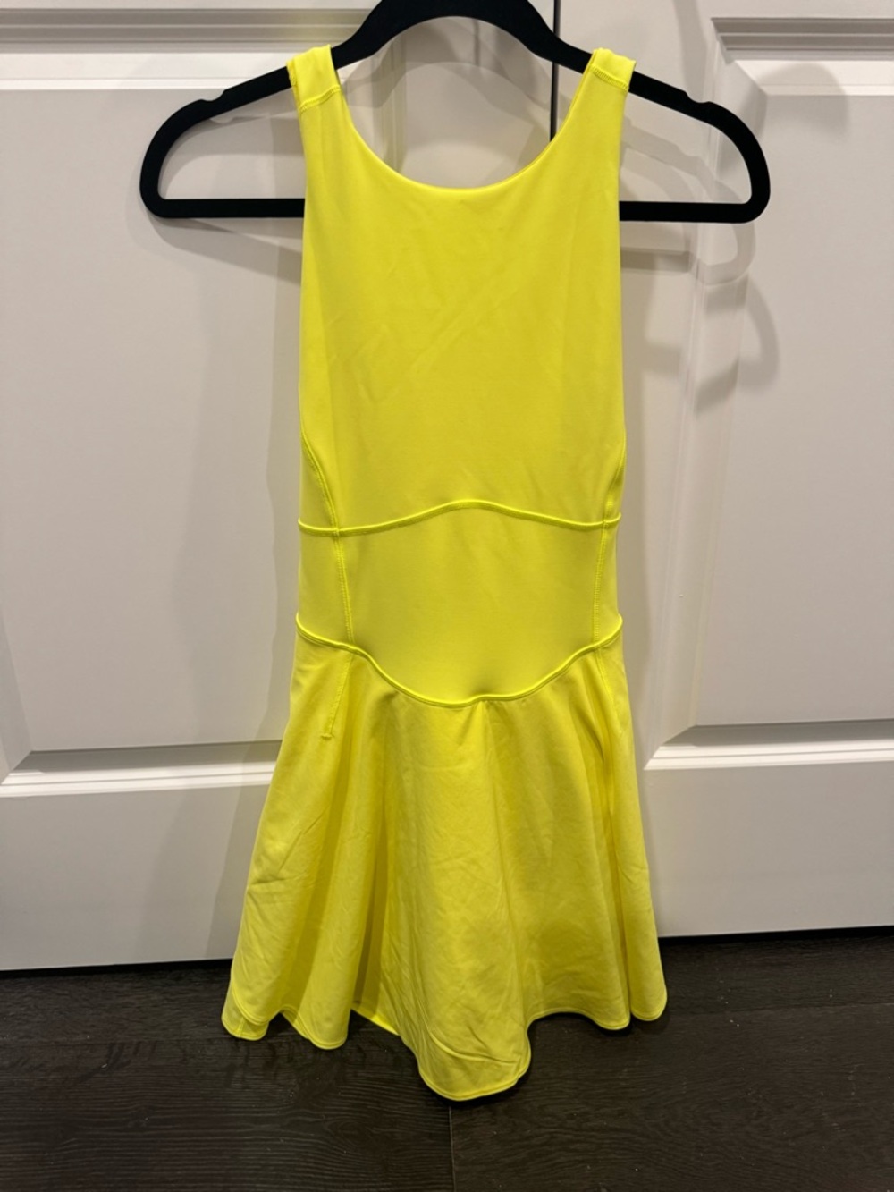 lululemon athletica neon yellow tennis dress